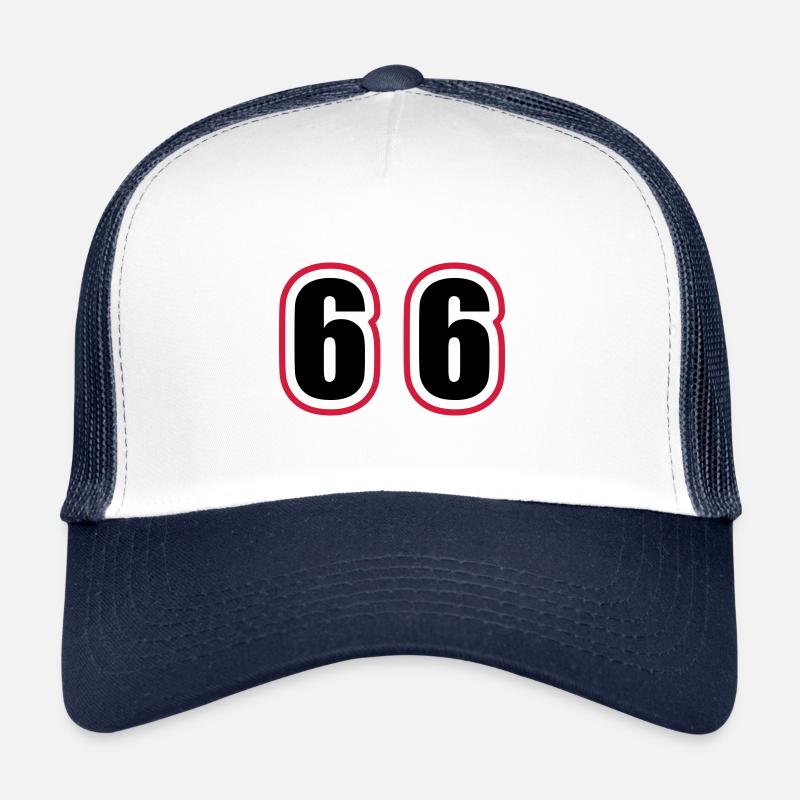 66 Zahl College Trucker Cap