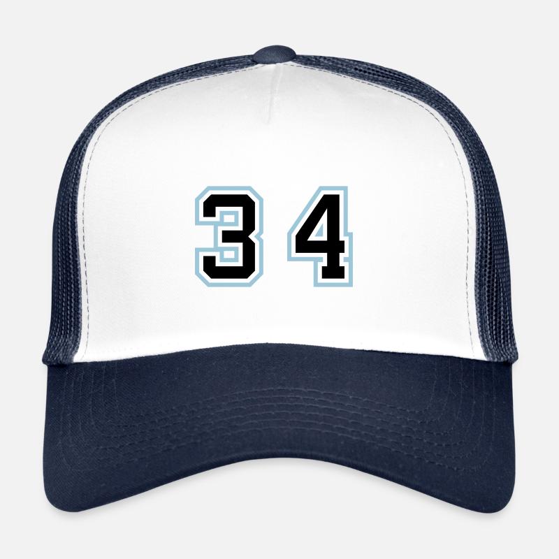 34 Zahl symbol Trucker Cap