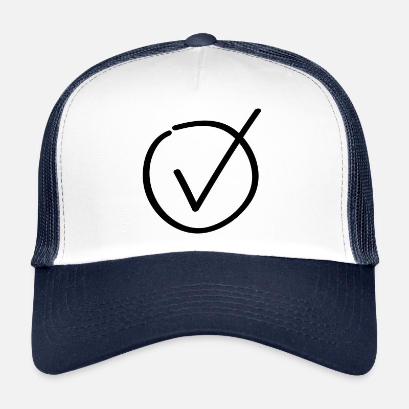 icône de symbole de crochet Casquette trucker 