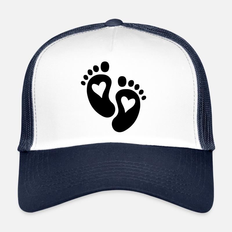 Pieds de bébé Coeur Casquette trucker 