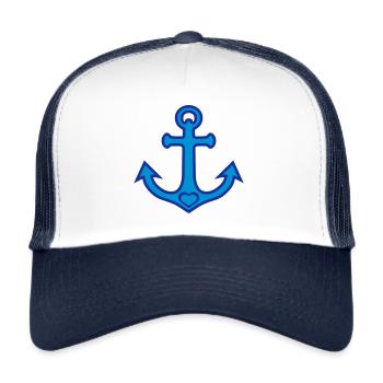 ANKER ST. PAULI - Trucker Cap - Weiß/Navy - Vorne