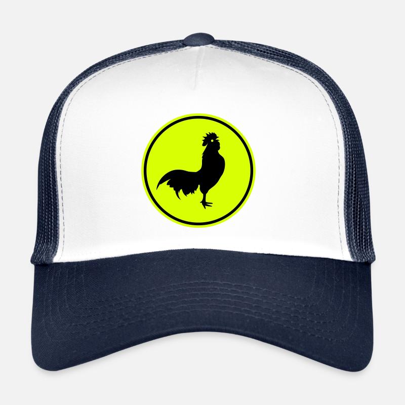 Silhouette d’animal coq Casquette trucker 