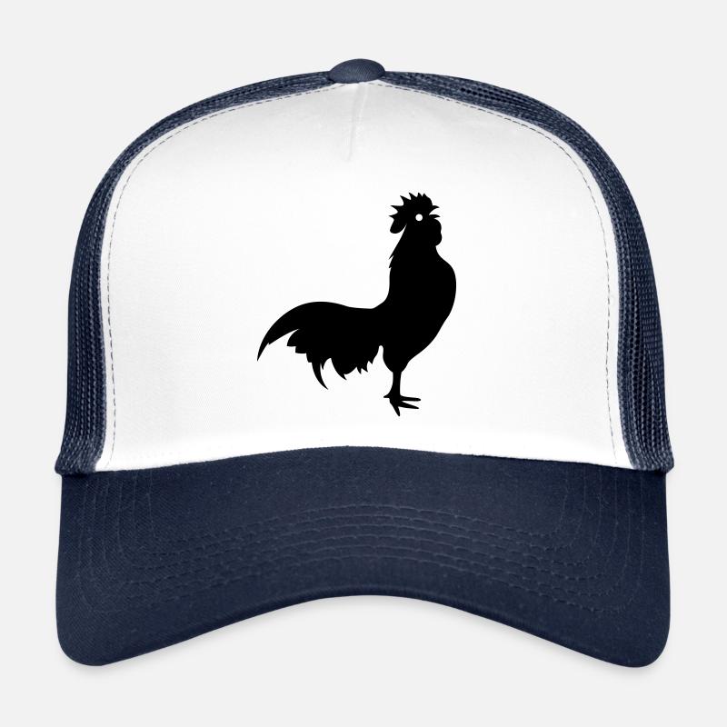 Silhouette d’animal coq Casquette trucker 