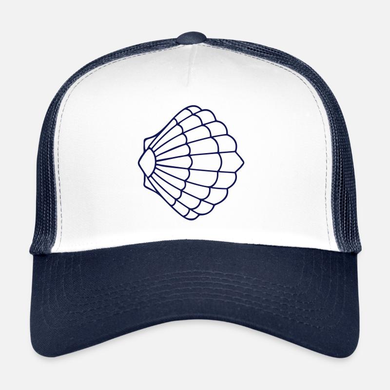 Jakobsmuschel IX Blau Trucker Cap