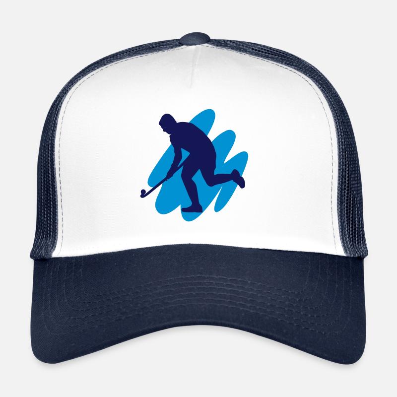 Field Hockey goes 3D - Trucker Cap - white/navy