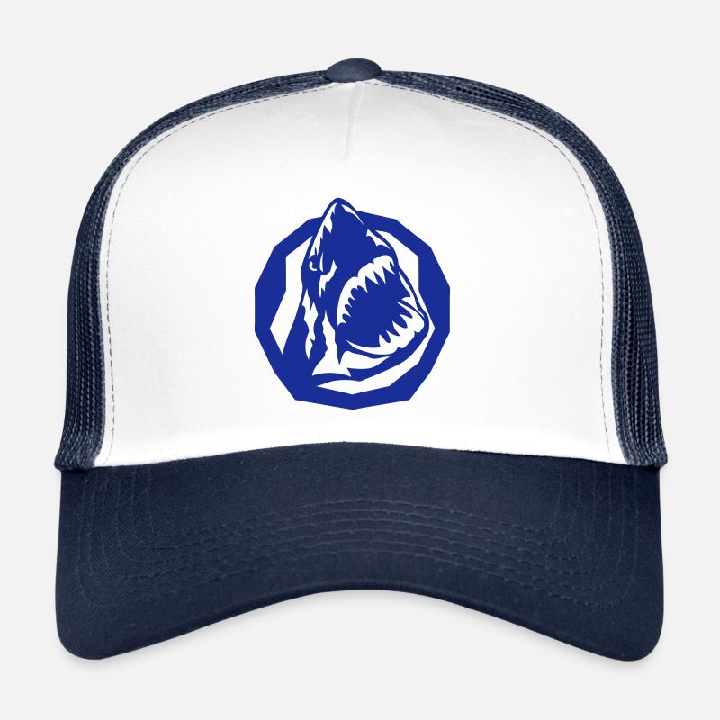 logo shark drawing fish 802 Trucker Cap