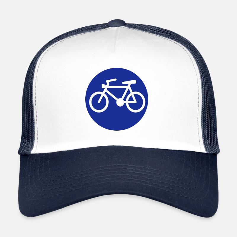 Fahrrad - Trucker Cap - Weiß/Navy