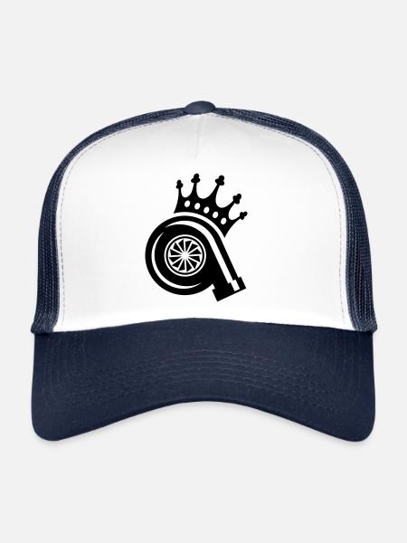 BOOST KING - Trucker Cap - white/navy - Front