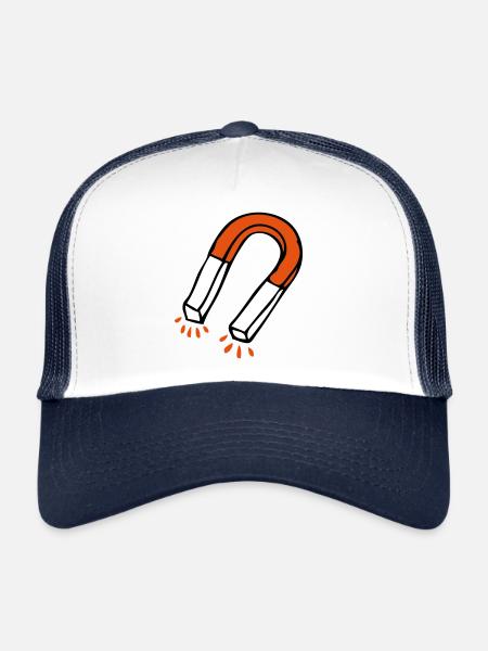 magnet 1 - Trucker Cap - white/navy - Front