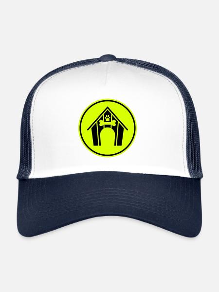 Dog house dog - Trucker Cap - white/navy