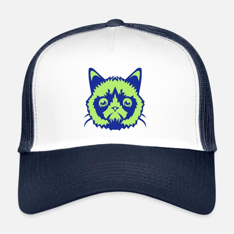 head cat wild animals 701 Trucker Cap