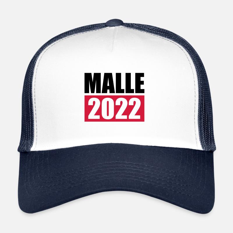 malle 2022 - Trucker Cap - Weiß/Navy