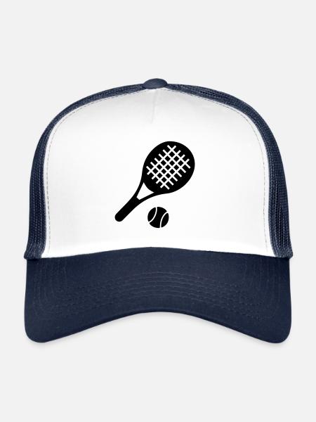 Tennis - Trucker Cap - Weiß/Navy - Vorne