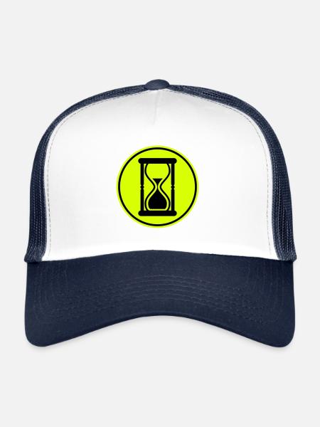 Hourglass icon - Trucker Cap - white/navy - Front