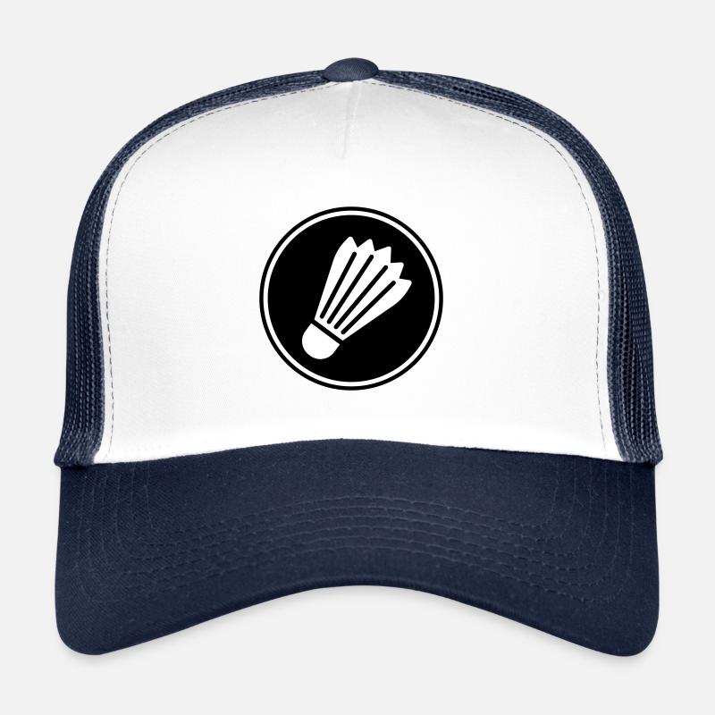 badminton - Trucker Cap - Weiß/Navy