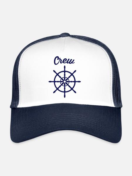 Sailing Crew Sailing trip Family Crew Boat team - Trucker Cap - white/navy - Front