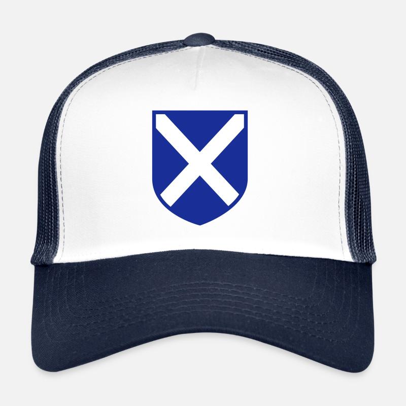 Wee Scotland Shield - Trucker Cap - white/navy