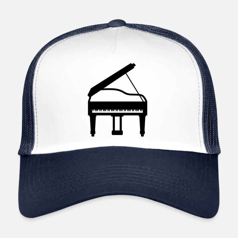 Klavier musik - Trucker Cap - Weiß/Navy