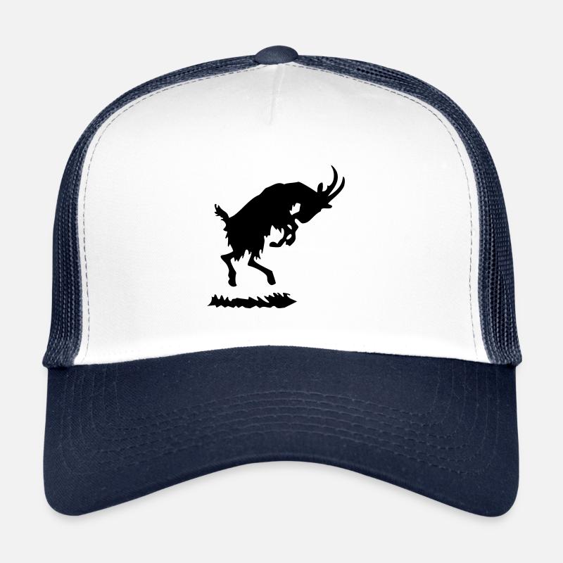 Goat black - Trucker Cap - white/navy