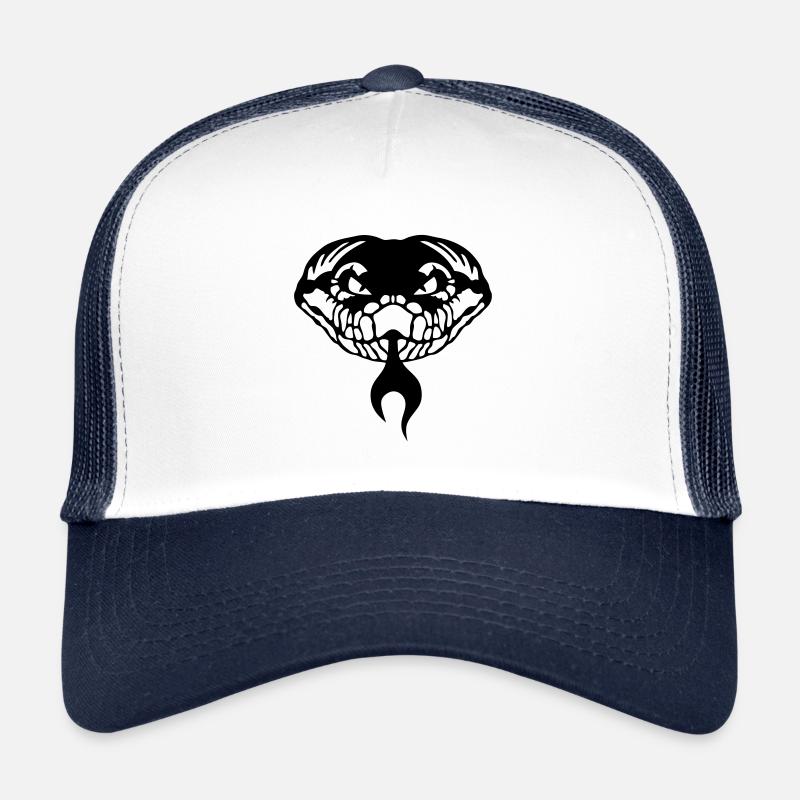 tribal tongue snake viper 12 Trucker Cap