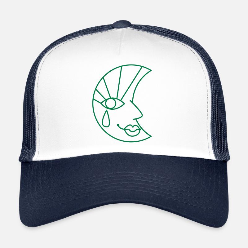 Mondgesicht und Tränentropfen Trucker Cap