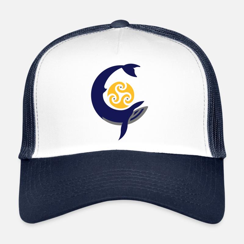 Tribal whale Trucker Cap