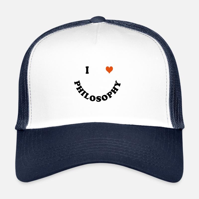 Philosophie - Casquette trucker - blanc/marine