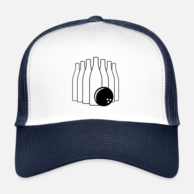 Bier Bowling mit Bowlingkugel Trucker Cap