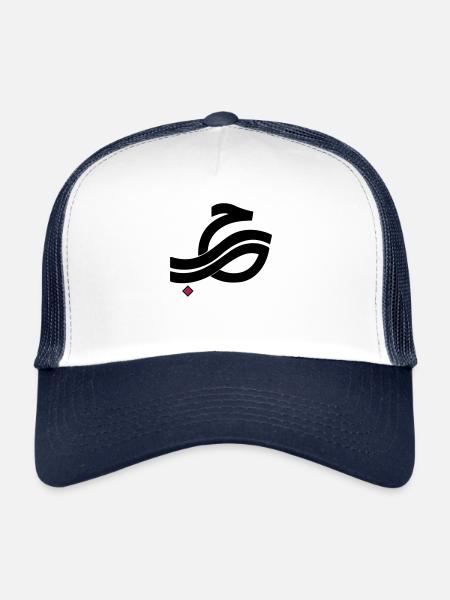 Hob LOVE LOVE - Casquette trucker  - blanc/marine - Devant