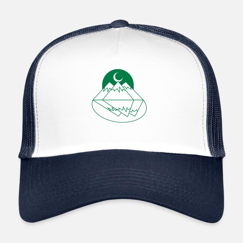 BOHO Moon Mountains Gipfel und Reflexion Trucker Cap