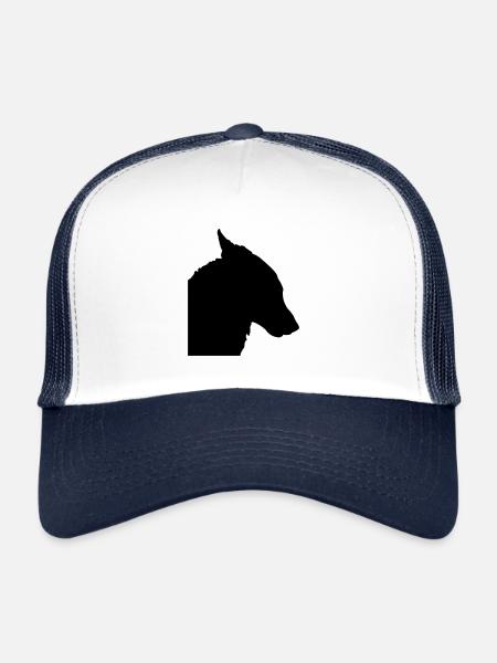 LOUP - Casquette trucker  - blanc/marine - Devant