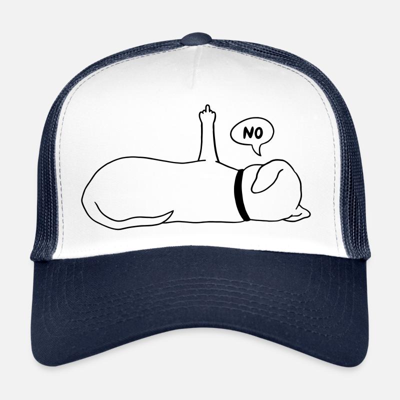 Faul Hund Hundeliebhaber Hundebesitzer Spruch Trucker Cap