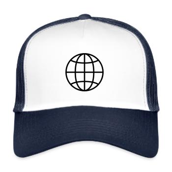 Internet - Trucker Cap - white/navy - Front