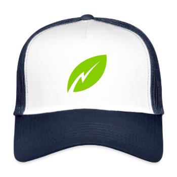 Symbol of renewable energy - Trucker Cap - white/navy - Front