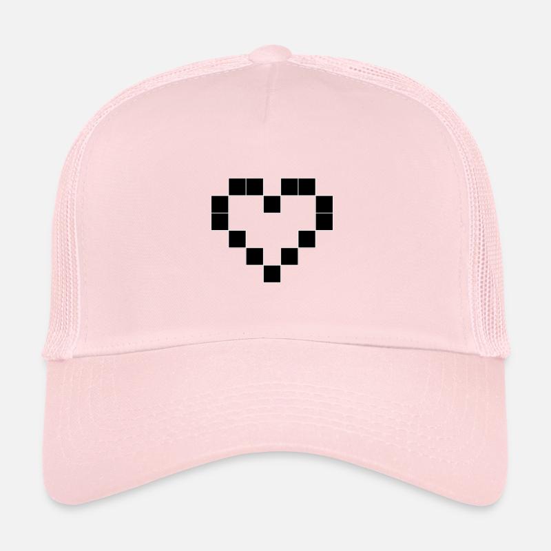 Pixel Heart Trucker Cap
