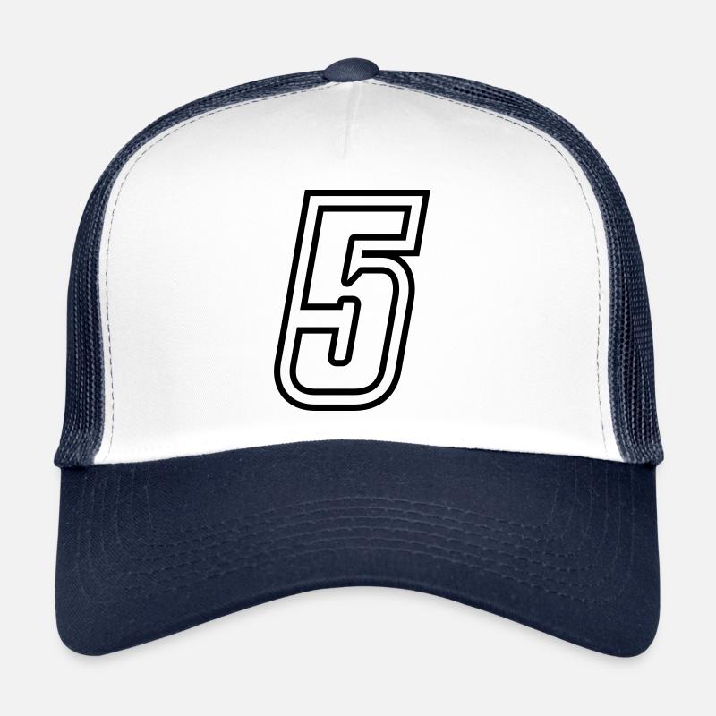 5 Numéro de numéro Casquette trucker 