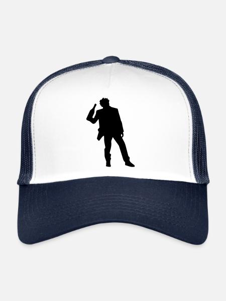 Drinking Party Booze Silhouette - Trucker Cap - white/navy - Front