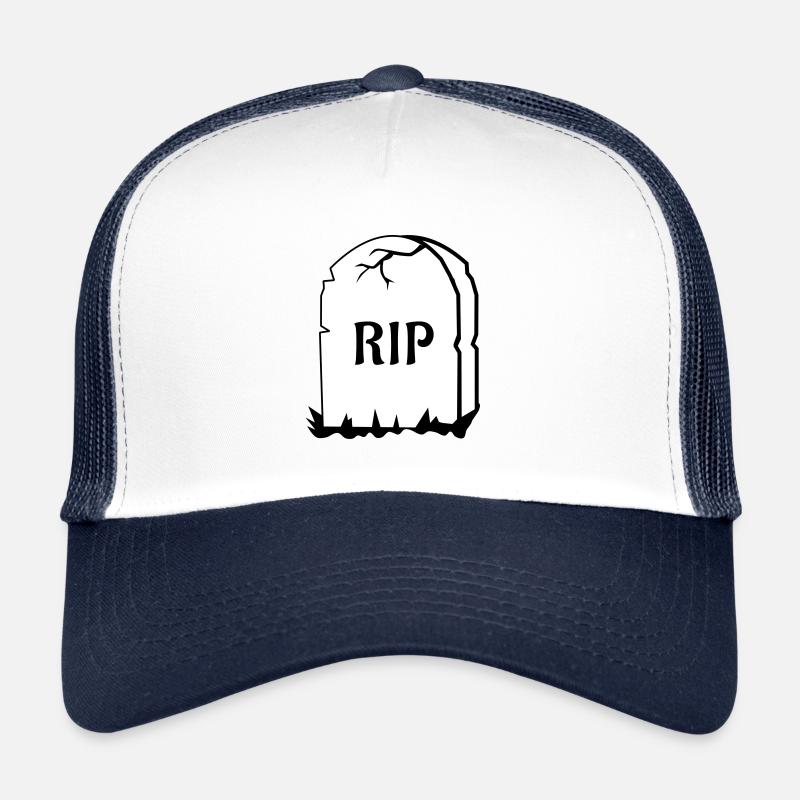 Pierre tombale au repos Casquette trucker 