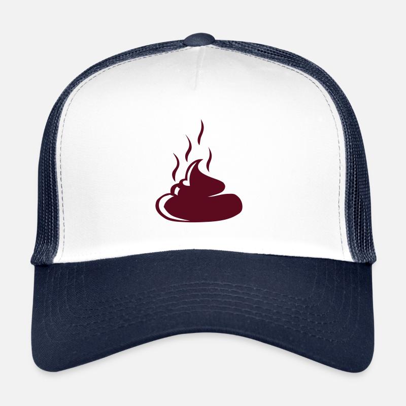 Kacke Scheiße Kacke 15 2 - Trucker Cap - Weiß/Navy