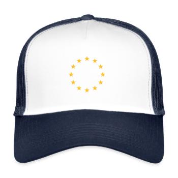 European Union - Trucker Cap - white/navy - Front