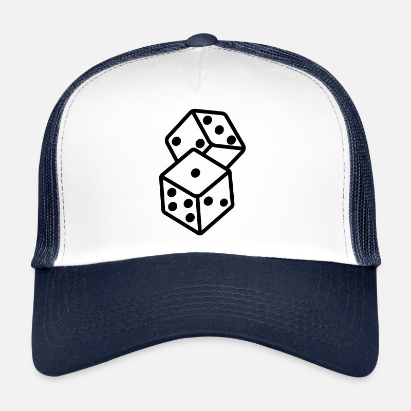 Symbole du casino Dice Casquette trucker 