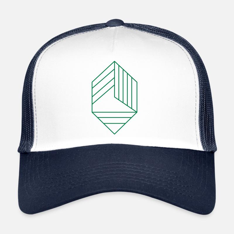 diamant avec lignes Casquette trucker 