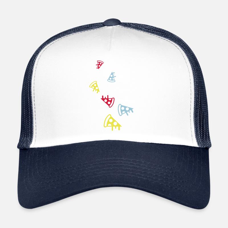 Pizza Bunt - Trucker Cap - Weiß/Navy