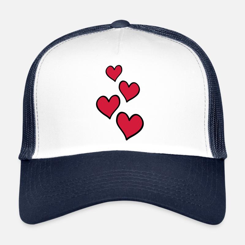 Symbole de l’amour des cœurs Casquette trucker 