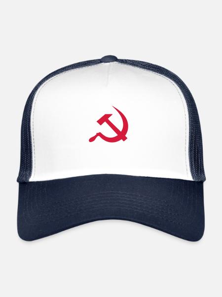 Russland Stern - Trucker Cap - Weiß/Navy