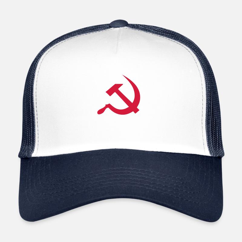 Russland Stern - Trucker Cap - Weiß/Navy