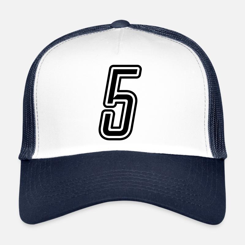 5 Numéro de numéro Casquette trucker 