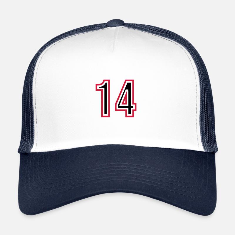 14 Number Years Jersey Trucker Cap