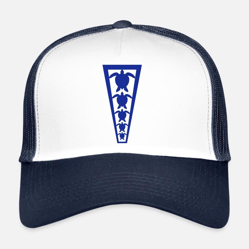 Nombreuses tortues d’eau Row Line 5 Logo de l’équipe Casquette trucker 