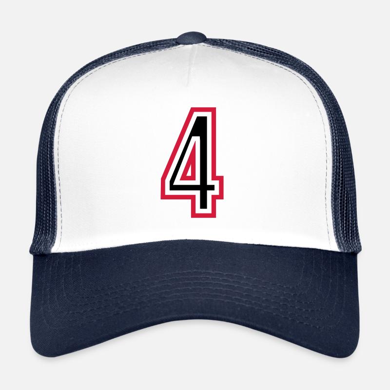 4 Number Years Jersey Trucker Cap